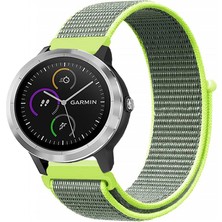 Kreton Garmin Vivoactive 3 ile Uyumlu Kordon Cırt Cırtlı Spor Kumaş Kayış