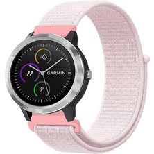 Kreton Garmin Vivoactive 3 ile Uyumlu Kordon Cırt Cırtlı Spor Kumaş Kayış