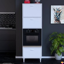 Modilayn Qen (60X186X56 Cm) Boyutunda Ankastre Mutfak Kiler Dolabı - Geniş Hacimli ve Fonksiyonel