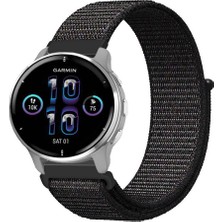 Kreton Garmin Venu2 Plus ile Uyumlu Kordon Cırt Cırtlı Spor Kumaş Kayış