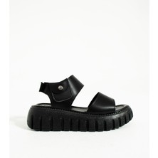 Be Style Spring Kadın Siyah Bantlı Sandalet