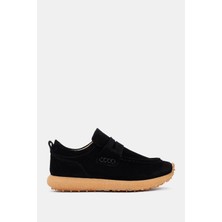 Be Style Troy Unisex Siyah Gerçek Süet Deri Sneaker