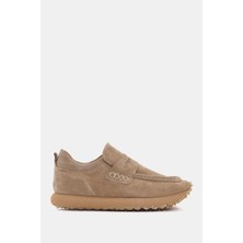 Be Style Troy Kadın Bej Gerçek Süet Deri Sneaker