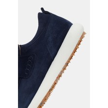 Be Style Troy Unisex Lacivert Gerçek Süet Deri Sneaker