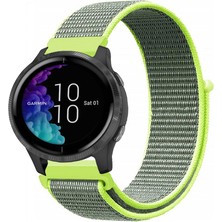 Kreton Garmin Venu ile Uyumlu Kordon Cırt Cırtlı Spor Kumaş Kayış