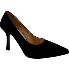 Hakiki Deri Stiletto Disparita 26301 Ince Topuk Kadın Ayakkabı