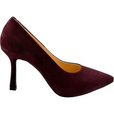Hakiki Deri Stiletto Disparita 26301 Ince Topuk Kadın Ayakkabı