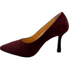 Hakiki Deri Stiletto Disparita 26301 Ince Topuk Kadın Ayakkabı