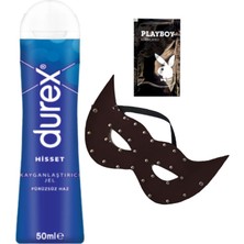 Durex Hisset Pürüzsüz Hazlar 50 ml Jel + Siyah Deri Göz Maskesi + Hediye