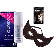 Durex Intense Kadın Uyarıcılı Jel + Siyah Deri Göz Maskesi + Hediye