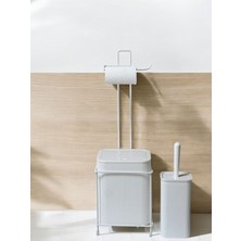 Çöp Kovalı Wc Kağıtlık ve Tuvalet Fırça Seti