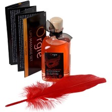 Erotist Orgıe Lips Tatlı Yenilebilir Masaj Yağı - Çilek Aromalı, 100 ml