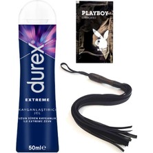 Durex Extreme Analjel 50 ml + Siyah Püsküllü Deri Kırbaç + Hediye
