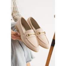 Flarf Kadın Babet Toka Detaylı Şık Anatomik Babet Ayakkabı Rahat Taban Günlük Iş Ofis Babet