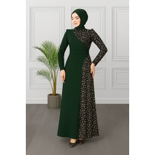 Pullu Tesettür Balık Abiye Elbise 2777