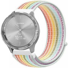 Kreton Garmin Vivomove 3 ile Uyumlu Kordon Cırt Cırtlı Spor Kumaş Kayış