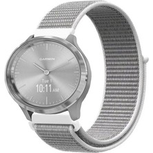 Kreton Garmin Vivomove 3 ile Uyumlu Kordon Cırt Cırtlı Spor Kumaş Kayış