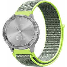Kreton Garmin Vivomove 3 ile Uyumlu Kordon Cırt Cırtlı Spor Kumaş Kayış