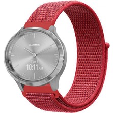 Kreton Garmin Vivomove 3 ile Uyumlu Kordon Cırt Cırtlı Spor Kumaş Kayış