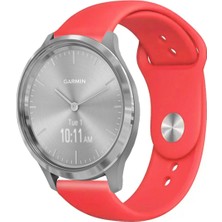 Kreton Garmin Vivomove 3 ile Uyumlu Kordon Yumuşak Dokulu Esnek Jel Silikon Kayış