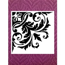 Stencil Sarayi Boyama Şablon Köşe - 2002 Ölçü 80X80