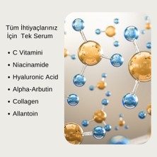 ikaglaie C Vitamini Serum (%15) -Ton Eşitleyici, Yenileyici, Leke Önleyici
