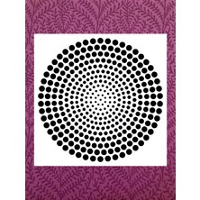 Stencil Sarayi Boyama Şablon Damask Çini Mandala - 2231 Ölçü 50X50