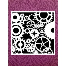 Stencil Sarayi Boyama Şablon Objeler - 2014 Ölçü 30X30