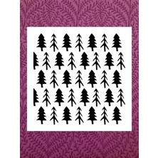 Stencil Sarayi Boyama Şablon Çiçek ve Meyve - 2167 Ölçü 50X50