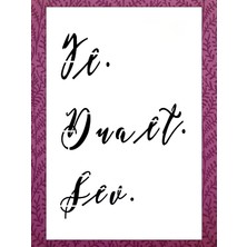 Stencil Sarayi Boyama Şablon Yazı ve Numaralar - 2072 Ölçü 40X60