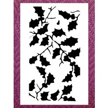 Stencil Sarayi Boyama Şablon Çiçek ve Meyve - 2166 Ölçü 80X100