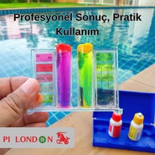 Pi London Profesyonel Havuz Suyu Ölçüm Seti Aleti Ph Sertlik Klor Alkalinite Kimyasal Analiz Test Kiti