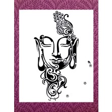 Stencil Sarayi Boyama Şablon Yoga - 2116 Ölçü 80X100