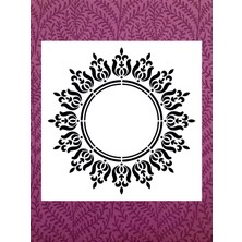 Stencil Sarayi Boyama Şablon Damask Çini Mandala - 2213 Ölçü 50X50