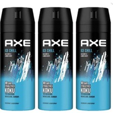 Axe Ice Chill Sprey Deodorant 150 ml x 3 Adet