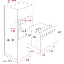 Teka HRB 6300 AT Ankastre Multifonksiyonel Analog Zamanlayıcılı Country Fırın Antrasit 70 lt 111010010