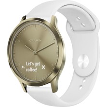 Kreton Garmin Vivomove Luxe , Style , Hr ile Uyumlu Kordon Yumuşak Dokulu Esnek Jel Silikon Kayış