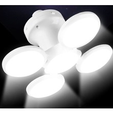 Solar LED Kamp Lambası – Işıldak – Usb’den / Gün Işığında Şarj- 5 Kanatlı