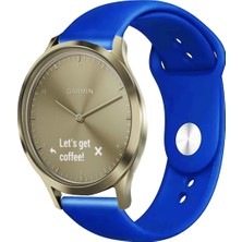 Kreton Garmin Vivomove Luxe , Style , Hr ile Uyumlu Kordon Yumuşak Dokulu Esnek Jel Silikon Kayış