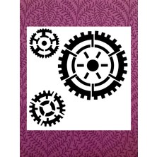 Stencil Sarayi Boyama Şablon Objeler - 2217 Ölçü 40X40