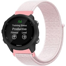 Kreton Garmin Forerunner 245 / 245 Music ile Uyumlu Kordon Cırt Cırtlı Spor Kumaş Kayış