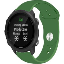 Kreton Garmin Forerunner 245 / 245 Music ile Uyumlu Kordon Yumuşak Dokulu Esnek Jel Silikon Kayış