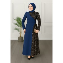 Pullu Tesettür Balık Abiye Elbise 2777