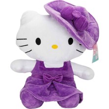 Lisanslı Şapkalı ve Kıyafetli Oyuncak Hello Kitty Peluş 36 cm