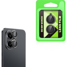 Gpack Honor 400 Uyumlu Kamera Lens Koruyucu Metal Tekli CL07 Siyah