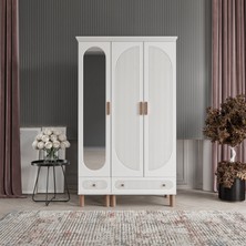 Beenal Furkan 3 Kapaklı Gardırop Bohem Dolap 120cm