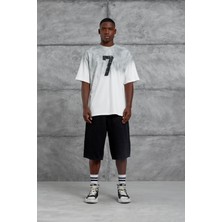 Beyaz 7 Numara Oversize Tshirt