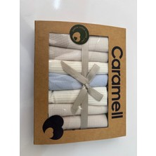Caramell 7'li Renkli Erkek Bebek Ağız Mendili