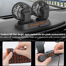 Ally F410 USB Çift Başlıklı Araç Fanı Oto Fan Vantilatör