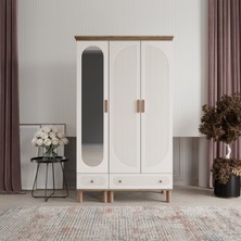 Beenal Furkan 3 Kapaklı Gardırop Bohem Dolap 120cm